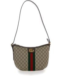 Gucci - 'Ophidia Gg Small' And Ebony Crossbody Bag With Web Detail - Lyst