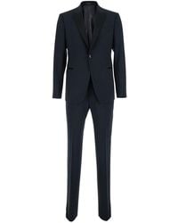 Emporio Armani - Single-Breasted Suit With Peak Revers - Lyst
