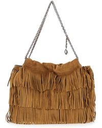 Tory Burch - 'Fleming' Shoulder Bag With Chain Strap And Fringe De - Lyst
