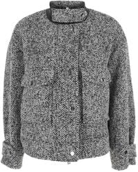 ..,merci - Jacket With High Collar And Long Sleeves - Lyst