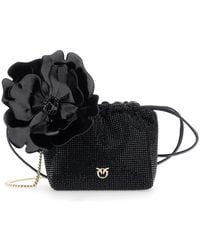 Pinko - Pouch Flower Full Strass - Lyst
