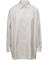 The Row - Striped Maxi Shirt - Lyst