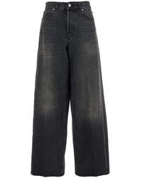 Haikure - 'Bethany' Jeans With Logo Patch On The Rear And Wide Leg - Lyst