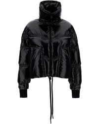 3 MONCLER GRENOBLE - Cropped High-Neck Down Jacket With Logo Patch I - Lyst