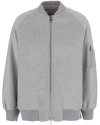 VALENTINI 1972 - Reversible Bomber With High Collar And Long Sleeves In - Lyst