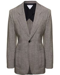 Bottega Veneta - Single-Breasted Slim-Fitted Jacket With Single But - Lyst