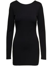 ROTATE BIRGER CHRISTENSEN - Mini Fitted Dress With Cut-Out Details On The Back - Lyst