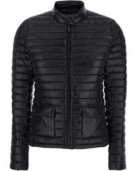 Save The Duck - 'Twinkle' Down Jacket With High Neck And Logo Patc - Lyst