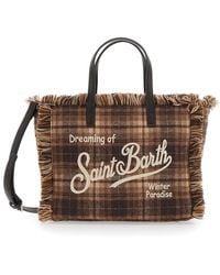 MC2 Saint Barth - Shoulder Bag Colette Wool N Characterized By A Tartan - Lyst
