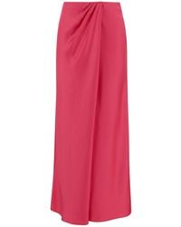 Pinko - Long Skirt With Draped Detail - Lyst