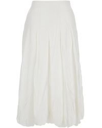 EPINGLER - Skirt With Balloon Design And Pleated Details - Lyst