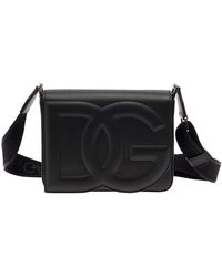 Dolce & Gabbana - Borsa A Tracolla 'Dg Logo Media' Con Logo Trapuntato I - Lyst