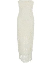 ROTATE BIRGER CHRISTENSEN - Long Dress With Back Slit - Lyst
