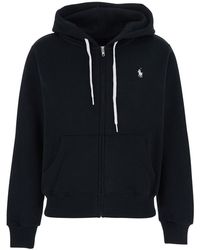 Polo Ralph Lauren - Felpa Con Cappuccio Con Coulisse E Ricamo Cavallino - Lyst
