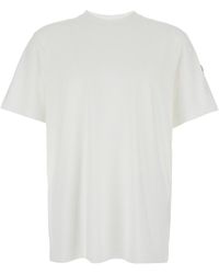 Moncler Genius - T-Shirt Girocollo Con Motivo Logato Con Stampa Automobi - Lyst