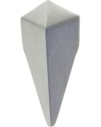 Rick Owens - Metallic Ring With Pyramid Shaped Crystal - Lyst