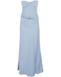 ROTATE BIRGER CHRISTENSEN - Dress Satin Corset Maxi - Lyst