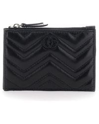 Gucci - Key Case With Front Gg Plaque - Lyst