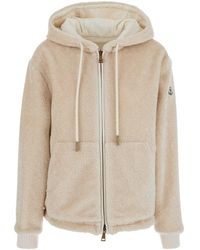 Moncler - Reversible Jacket With Drawstring Hood And Logo Patch On - Lyst