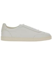 Brunello Cucinelli - Sneakers With Embossed Logo On The Back - Lyst