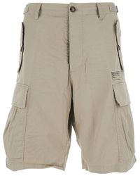DSquared² - Grey Shorts With Wide Leg And Four Flap Pockets With Buttons In Cotton Stretch Man - Lyst