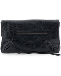 Balenciaga - 'Le City' Small Clutch With Zip Pocket On The Front - Lyst