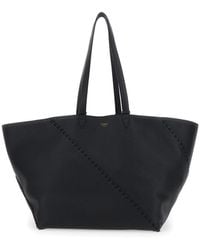Fendi - 'Selleria' Shopper With Logo On The Front And Removable Pouch - Lyst