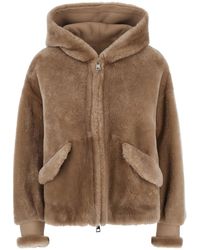 Blancha - Jacket With Fixed Hood And Side Pockets - Lyst