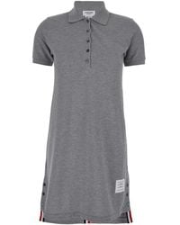 Thom Browne - Knee-Length Polo Dress W/ Center Back Rwb Stripe - Lyst