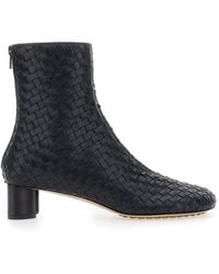 Bottega Veneta - 'Cherry' Ankle Boots With All-Over Intreccio Design - Lyst