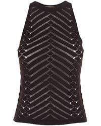 Twinset - Top 'Knitted Top' With Elegant Design - Lyst