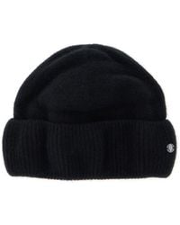 Helen Kaminski - 'Vivian' Beanie With Logo Plaque Detail On The Fr - Lyst