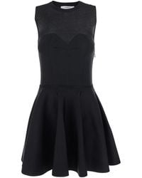 Givenchy - Crew Neck Dress With Flared Skirt - Lyst
