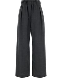 Jil Sander - Embroidered Wool Wide-leg Pant - Lyst