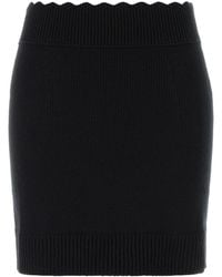 Chloé - Wool Blend Mini Skirt - Lyst