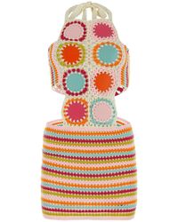 MY BEACHY SIDE - Multicolor Crochet Mini Dress - Lyst