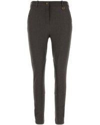 Burberry - Slim Flat Front Pants - Lyst
