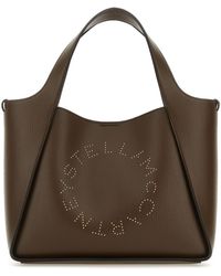 Stella McCartney - Crossbody Bag Embossed Grainy Mat Wstudded Logo - Lyst