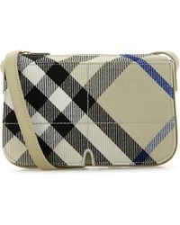 Burberry - Embroidered Canvas Snip Crossbody Bag - Lyst