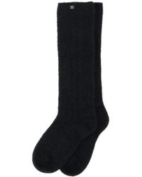 Valentino Garavani - Black Stretch Mohair Blend Socks - Lyst