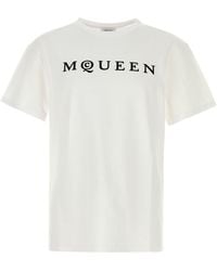 McQueen - T-Shirt With Logo - Lyst