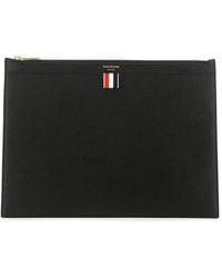 Thom Browne - Medium Pebble Grain Leather Document Holder - Lyst