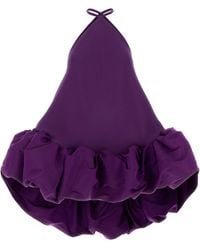 Balenciaga - Crepe Mini Dress - Lyst