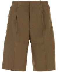 Our Legacy - Bermuda in misto cotone marrone - Lyst