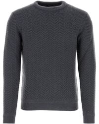 Brioni - Dark Grey Cashmere Sweater - Lyst