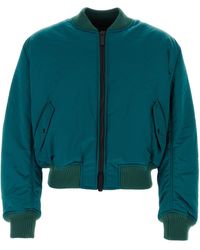 BOTTER - Bomber in raso petrolio - Lyst