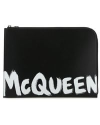 McQueen - Leather Document Holder - Lyst