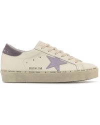 Golden Goose - Sneakers Hi Star Classic in pelle bianca - Lyst