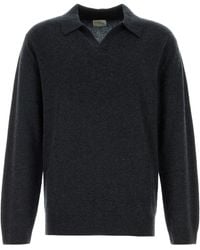 LeKasha - Midnight Blue Cashmere Gibson Sweater - Lyst