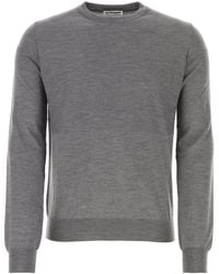 Jil Sander - Fine-Knit Wool Sweater With Ribbed Details - Lyst